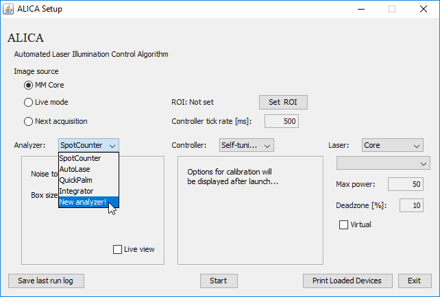 The new analyzer can be found in the dropdown menu.